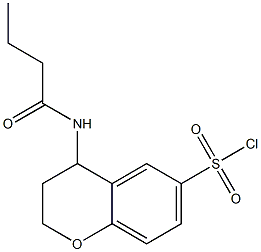 4-butanamido-3,4-dihydro-2H-1-benzopyran-6-sulfonyl chloride