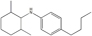 4-butyl-N-(2,6-dimethylcyclohexyl)aniline Struktur