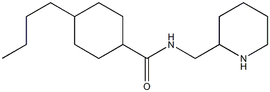 4-butyl-N-(piperidin-2-ylmethyl)cyclohexane-1-carboxamide Struktur