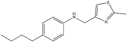 4-butyl-N-[(2-methyl-1,3-thiazol-4-yl)methyl]aniline