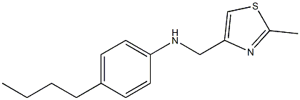  4-butyl-N-[(2-methyl-1,3-thiazol-4-yl)methyl]aniline