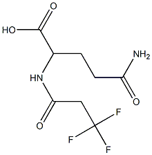 4-carbamoyl-2-(3,3,3-trifluoropropanamido)butanoic acid Structure