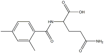 4-carbamoyl-2-[(2,4-dimethylphenyl)formamido]butanoic acid,,结构式