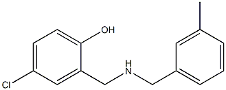 4-chloro-2-({[(3-methylphenyl)methyl]amino}methyl)phenol,,结构式