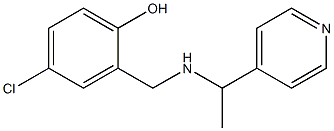 4-chloro-2-({[1-(pyridin-4-yl)ethyl]amino}methyl)phenol