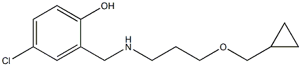 4-chloro-2-({[3-(cyclopropylmethoxy)propyl]amino}methyl)phenol