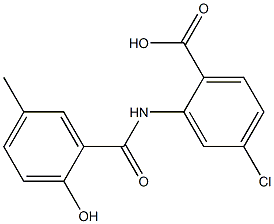  4-chloro-2-[(2-hydroxy-5-methylbenzene)amido]benzoic acid