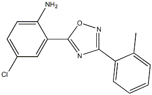 4-chloro-2-[3-(2-methylphenyl)-1,2,4-oxadiazol-5-yl]aniline Structure