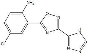  4-chloro-2-[3-(4H-1,2,4-triazol-3-yl)-1,2,4-oxadiazol-5-yl]aniline