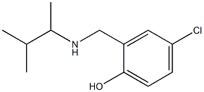 4-chloro-2-{[(3-methylbutan-2-yl)amino]methyl}phenol,,结构式