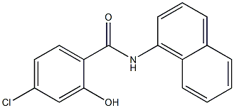 4-chloro-2-hydroxy-N-(naphthalen-1-yl)benzamide,,结构式