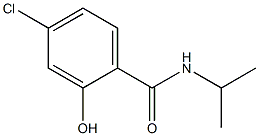 4-chloro-2-hydroxy-N-(propan-2-yl)benzamide 化学構造式
