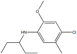 4-chloro-2-methoxy-5-methyl-N-(pentan-3-yl)aniline