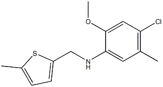 4-chloro-2-methoxy-5-methyl-N-[(5-methylthiophen-2-yl)methyl]aniline