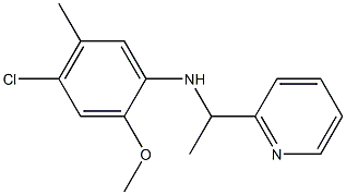 4-chloro-2-methoxy-5-methyl-N-[1-(pyridin-2-yl)ethyl]aniline