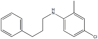 4-chloro-2-methyl-N-(3-phenylpropyl)aniline Structure