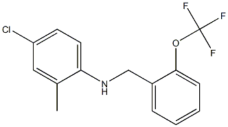 4-chloro-2-methyl-N-{[2-(trifluoromethoxy)phenyl]methyl}aniline