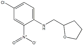 4-chloro-2-nitro-N-(oxolan-2-ylmethyl)aniline,,结构式