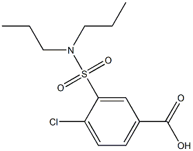 4-chloro-3-(dipropylsulfamoyl)benzoic acid Structure