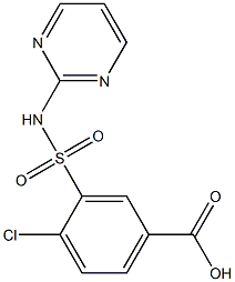 4-chloro-3-(pyrimidin-2-ylsulfamoyl)benzoic acid