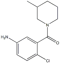 4-chloro-3-[(3-methylpiperidin-1-yl)carbonyl]aniline,,结构式