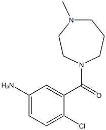 4-chloro-3-[(4-methyl-1,4-diazepan-1-yl)carbonyl]aniline,,结构式