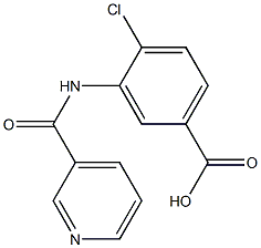 4-chloro-3-[(pyridin-3-ylcarbonyl)amino]benzoic acid 结构式