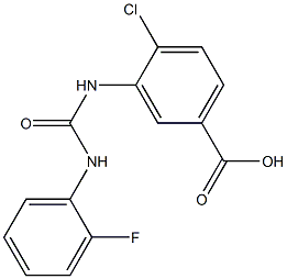 4-chloro-3-{[(2-fluorophenyl)carbamoyl]amino}benzoic acid