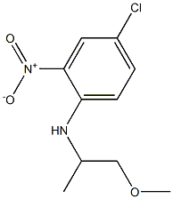 4-chloro-N-(1-methoxypropan-2-yl)-2-nitroaniline,,结构式