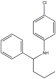 4-chloro-N-(1-phenylbutyl)aniline 结构式