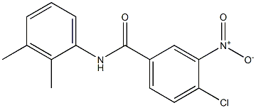 4-chloro-N-(2,3-dimethylphenyl)-3-nitrobenzamide Struktur