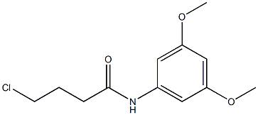 4-chloro-N-(3,5-dimethoxyphenyl)butanamide,,结构式