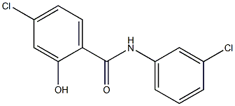 4-chloro-N-(3-chlorophenyl)-2-hydroxybenzamide Structure