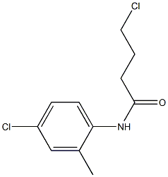 4-chloro-N-(4-chloro-2-methylphenyl)butanamide 化学構造式