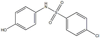 4-chloro-N-(4-hydroxyphenyl)benzene-1-sulfonamide 结构式