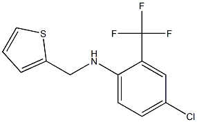 4-chloro-N-(thiophen-2-ylmethyl)-2-(trifluoromethyl)aniline