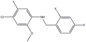 4-chloro-N-[(2,4-difluorophenyl)methyl]-2-methoxy-5-methylaniline