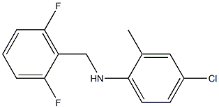 4-chloro-N-[(2,6-difluorophenyl)methyl]-2-methylaniline 化学構造式