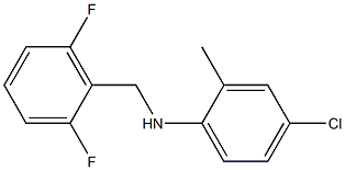 4-chloro-N-[(2,6-difluorophenyl)methyl]-2-methylaniline Struktur