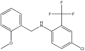 4-chloro-N-[(2-methoxyphenyl)methyl]-2-(trifluoromethyl)aniline Structure