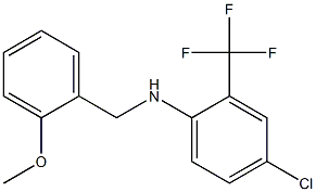 4-chloro-N-[(2-methoxyphenyl)methyl]-2-(trifluoromethyl)aniline