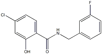 4-chloro-N-[(3-fluorophenyl)methyl]-2-hydroxybenzamide Structure