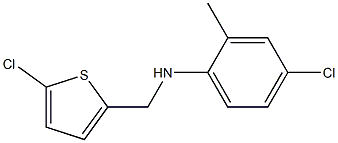  4-chloro-N-[(5-chlorothiophen-2-yl)methyl]-2-methylaniline