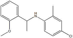 4-chloro-N-[1-(2-methoxyphenyl)ethyl]-2-methylaniline 化学構造式