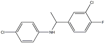 4-chloro-N-[1-(3-chloro-4-fluorophenyl)ethyl]aniline