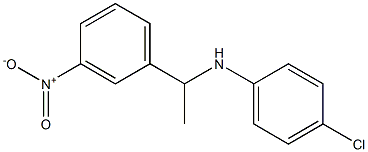 4-chloro-N-[1-(3-nitrophenyl)ethyl]aniline Structure