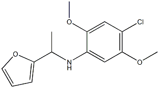 4-chloro-N-[1-(furan-2-yl)ethyl]-2,5-dimethoxyaniline