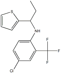  4-chloro-N-[1-(thiophen-2-yl)propyl]-2-(trifluoromethyl)aniline