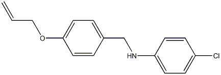 4-chloro-N-{[4-(prop-2-en-1-yloxy)phenyl]methyl}aniline Struktur