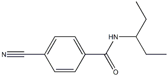 4-cyano-N-(1-ethylpropyl)benzamide Struktur